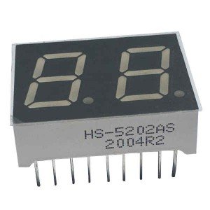 Display De Led Vermelho Catodo Duplo HS-5202AS